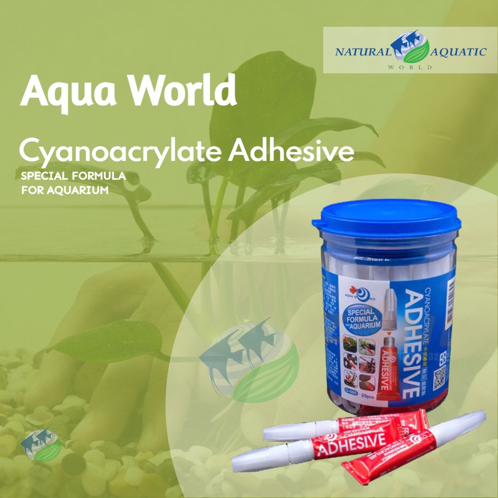 Aqua World Cyanoacrylate Adhesive (5g) Aquascape Glue, Aquarium Glue