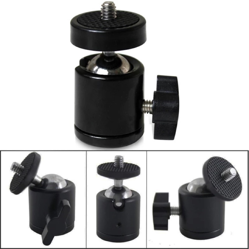 360 Degree Rotate Swivel Mini Ball Head Screw Tripod Mount for Canon ...