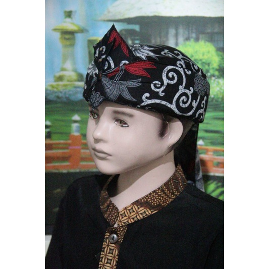 BLANGKON SUNDA JAVA TOP MODEL with batik motif cover for adults and ...