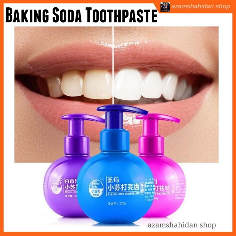 [Ready Stock] Ubat Gigi Pemutih Gigi Baking Soda Toothpaste Memutihkan