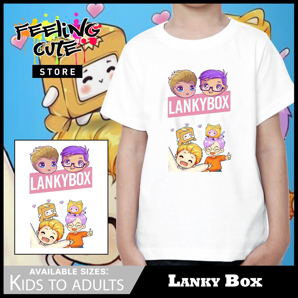 LankyBox Shirt Youtube Star For Kids to Adults Unisex | Shopee Malaysia