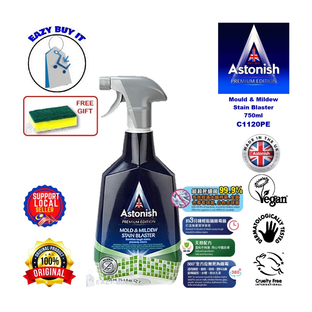 ASTONISH Premium Edition Mold & Mildew Stain Blaster C1120PE 750ML