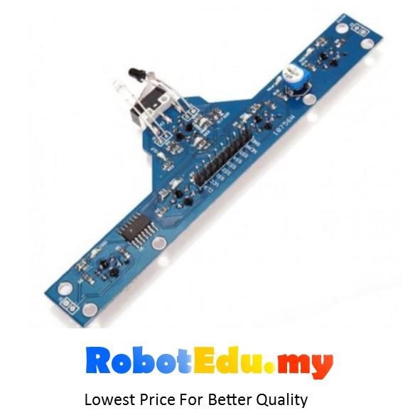 3 in 1 5 Ways IR Line Following + Range Finder + Touch Sensor for Arduino