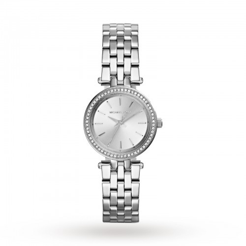 (100% Original) MICHAEL KORS Ladies MK3294 Petite Darci Silver Dial ...
