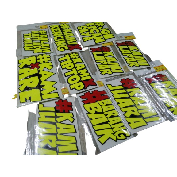 Sticker waterproof sunproof reflect ranggi rare new | Shopee Malaysia