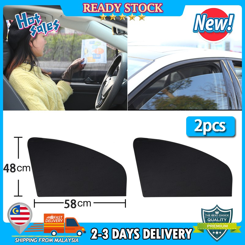 【Ready stock】 2pcs Sunshade Car Window Sun Shade Sunshade for