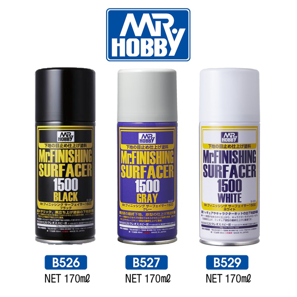 Mr. Hobby SF289 Mr. Finishing Surfacer 1500 Gray 40ml Primer - Foto 11
