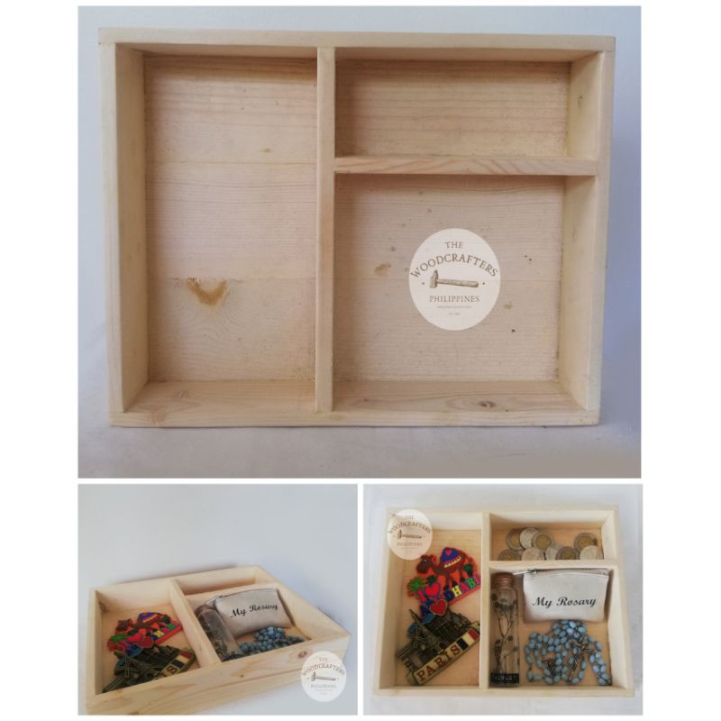 Wooden Crates/Boxes/Sorting Tray/Storage organizers/Bento Style ...