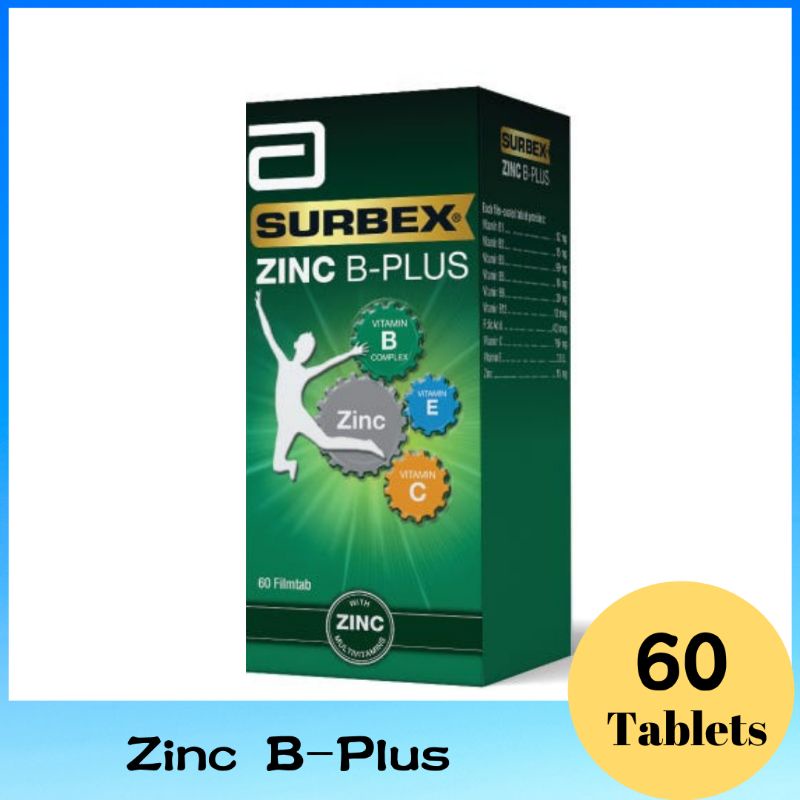 Surbex Zinc B-Plus 60 Tablets | Shopee Malaysia