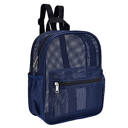 Mini Mesh Backpack, See Through Mesh Backpack Small for Commuting, 100
