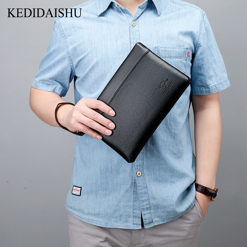 Men Leather Clutch Bag | Man Hand Carry Beg Wallet | Men's Travel Pouch ...