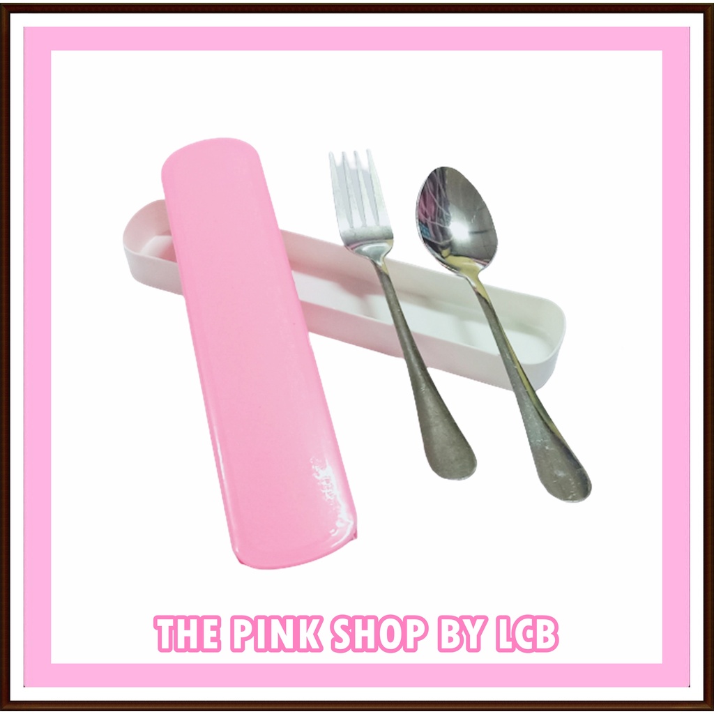 🇲🇾 PINK Cutlery Set With Box | Shopee Malaysia