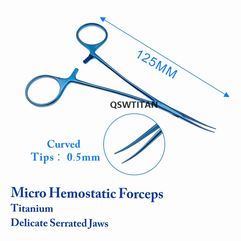 Titanium Hemostatic forceps Straight/Curved Hemostatic Clamp Forceps