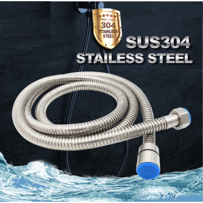 Stainless Steel Bathroom Flexible Shower Hose Bath Shower Hose Pipe