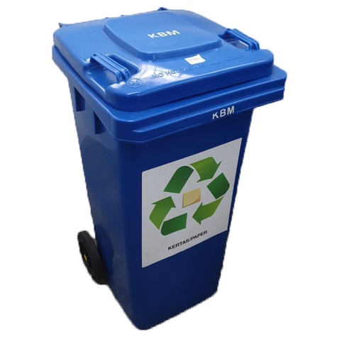 120L Recycle Bins (Blue / Brown / Orange) [1Piece] | Shopee Malaysia