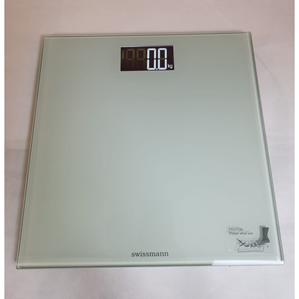 Swissmann Digital Weighing Scale Tempered Glass White Hotel Use