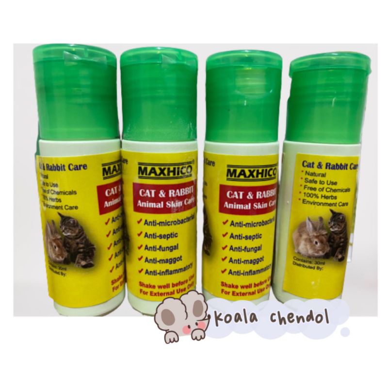 Maxhico Ubat Kurap Kucing Original Boleh Untuk Kucing And Arnab 30ml