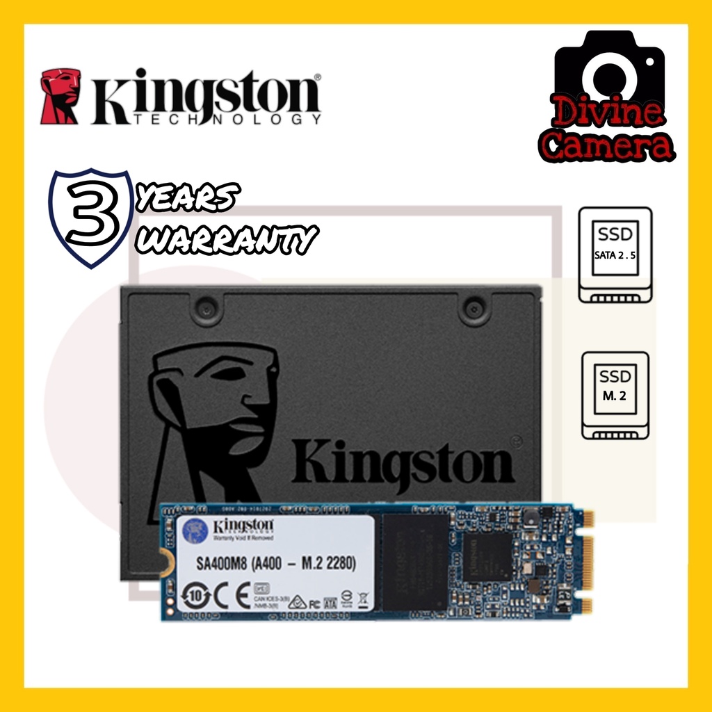 Kingston SSD A400 SATA 2.5 120GB 240GB 480GB 960GB M.2 2280 TLC NAND SSD 120GB 240GB Shopee Malaysia