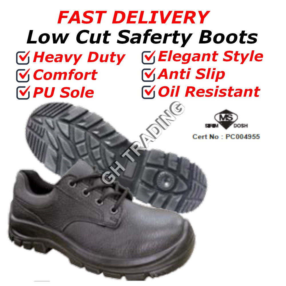 Safety Shoes Safety Boots Low Cut Laced Shoes Steel Toe Cap Steel Sole