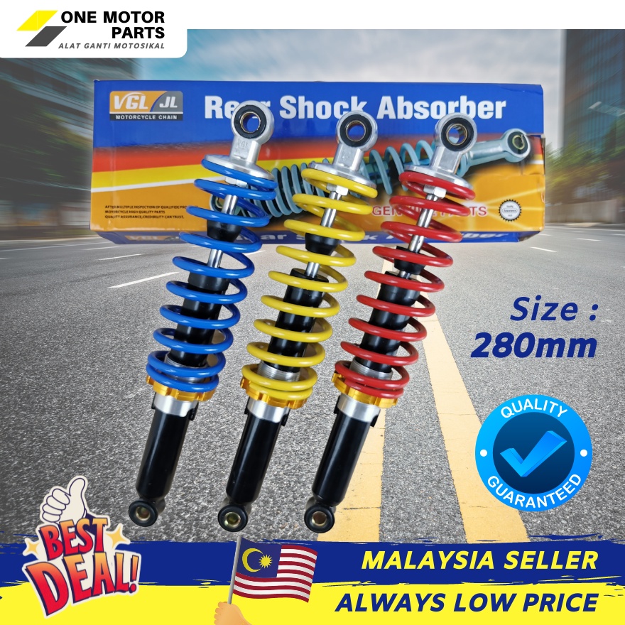 Dual Shock Absorber Yamaha SR Lagenda / SRL / 110Z / 115ZR / YAMAHA SS SS2 SRX SRV 280mm