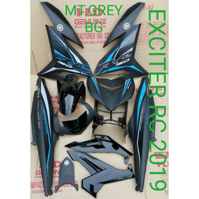 (Ready Stock) Y15/Y15zr V1/V2 Cover Set Exciter RC 2019 matt grey