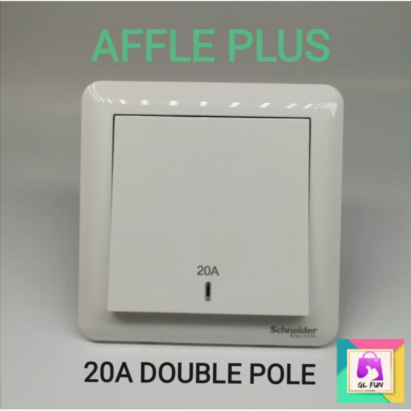 SCHNEIDER AFFLE PLUS SWITCHES 13A / 1G / 2G / 3G / 4G / 20A SOCKET ...