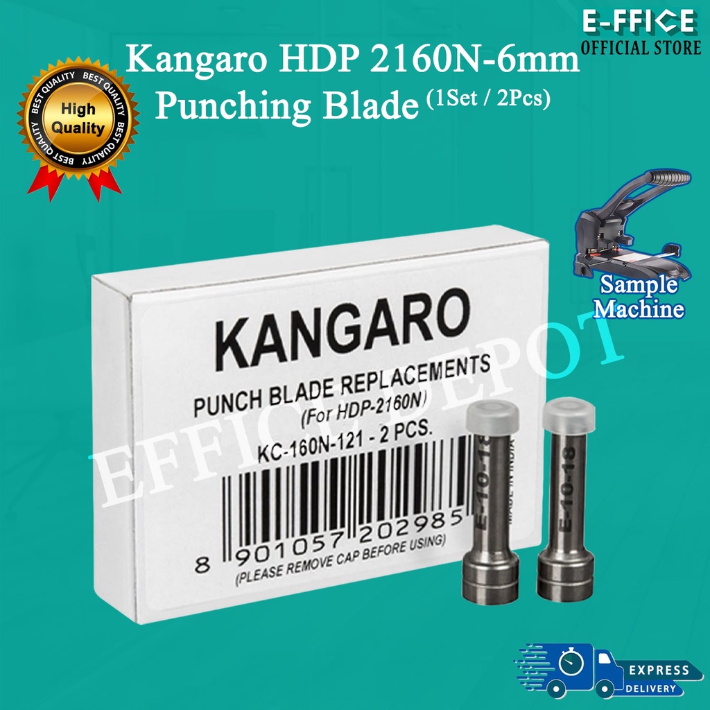 Effice Depot Kangaro HDP 2160N Heavy Duty Puncher 6mm Blade (1 Set