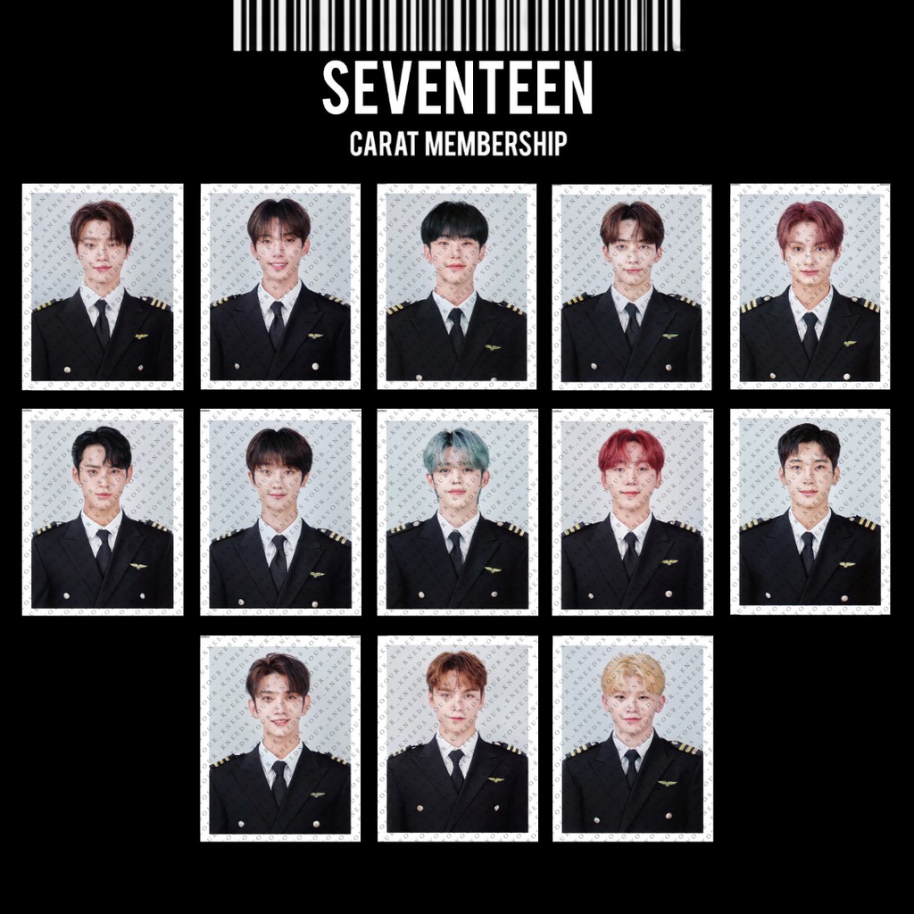 Seventeen CARAT MEMBERSHIP KIT ID PHOTO SET (Booked) Shopee Malaysia