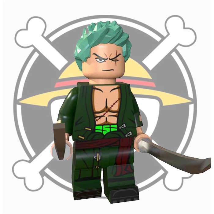 Lego Compatible Minifigures One Piece Roronoa Zoro Building Blocks