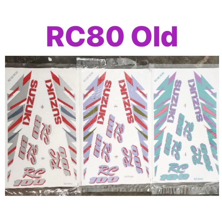 ( OLD ) RC80 RC100 STICKER LAMBANG STRIKE STRIP BODY COVER SET STIKER ...