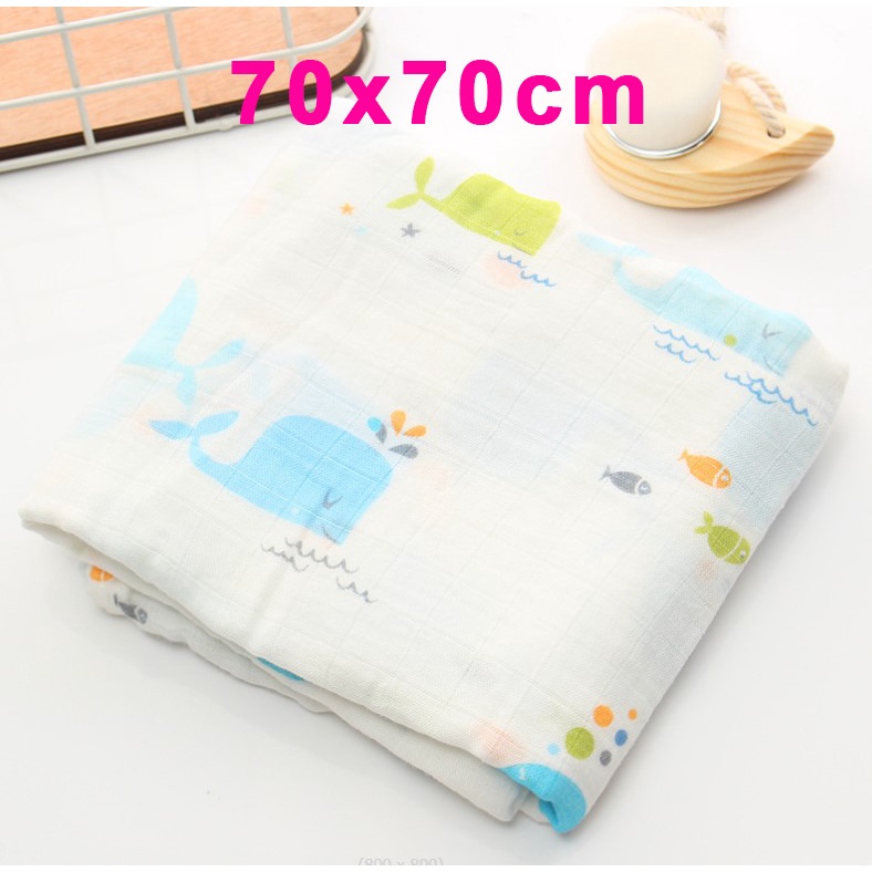 Muslin Baby Swaddle Newborn Blankets Muslin Blanket Bedung Bayi Lampin ...