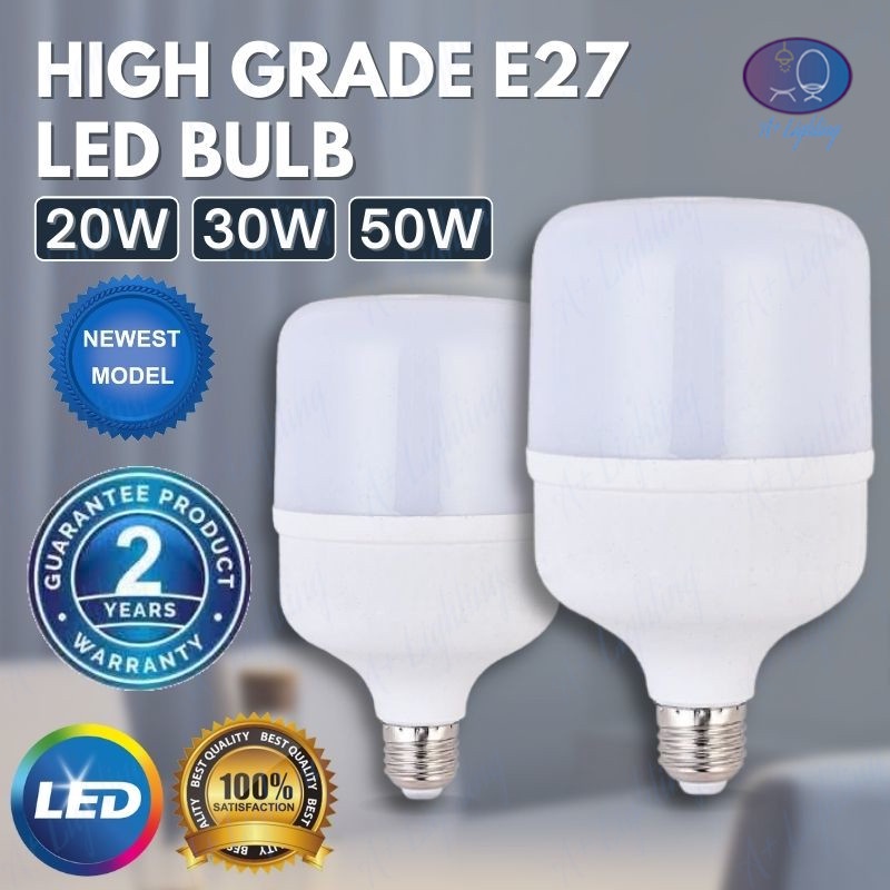 20W / 30W / 50W SUPER BRIGHT LED BULB E27 GLOBE BULB SQUARE BULB MENTOL ...