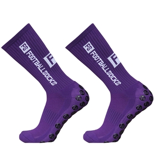 New Style FS Football Socks Round Silicone Suction Cup Grip Anti Slip  Soccer Socks Sports Men Women Baseball Rugby Socks