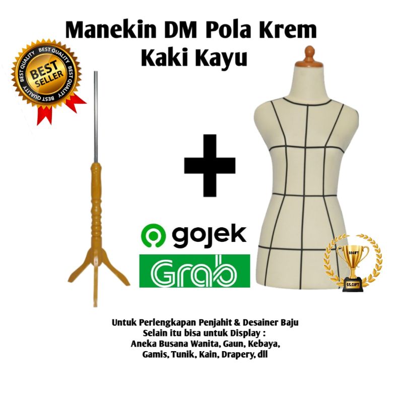 KAYU Dm Mannequin Beige Pattern Wooden Legs | Shopee Malaysia