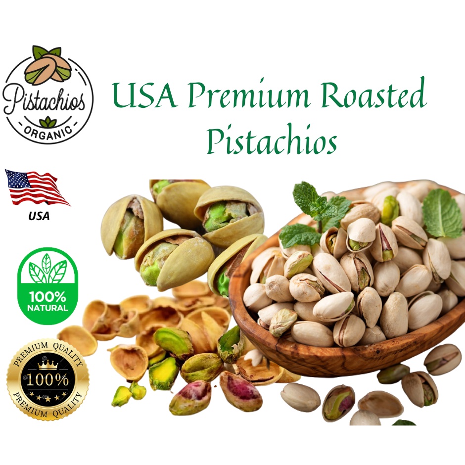 Roasted Pistachio Nut Usa California Kacang Cerdik Kacang Pistachio