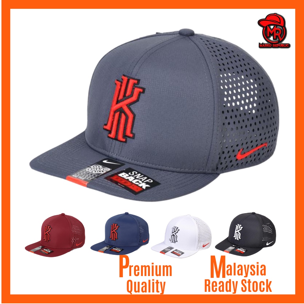 Nike Kyrie Irving KI NBA Basketball Hip Hop Casual Men Women Unisex SnapBack Cap Flat Brim Hat with adjustable strap Shopee Malaysia