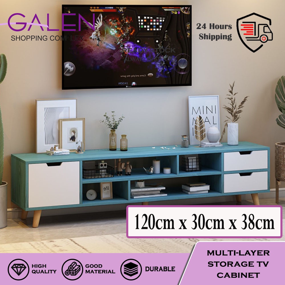 [Warranty] Galen Living Room TV cabinet / TV Storage Rack With Drawers ...