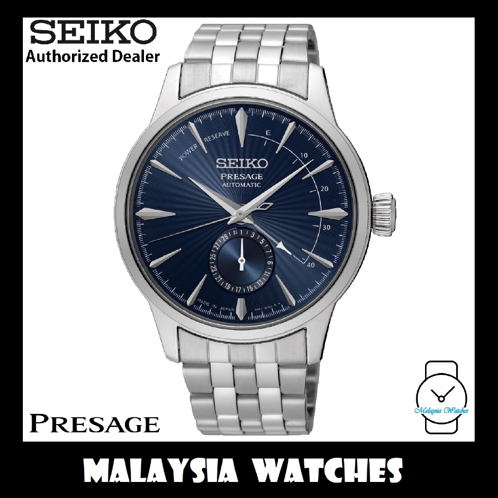 Seiko presage blue 2024 moon power reserve