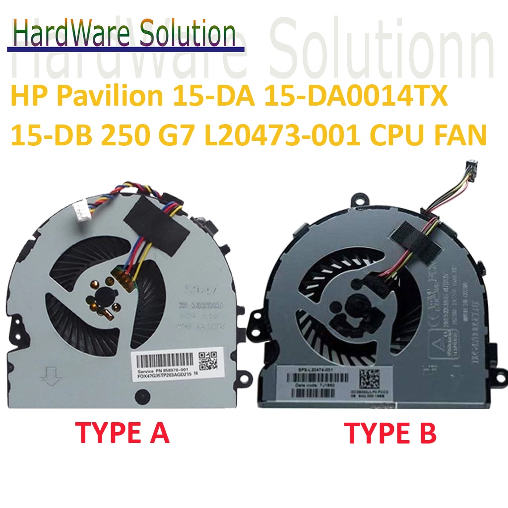 Ventilateur CPU HP 15-DA 15-DB 15-DR 250 255 G7 - L20474-001
