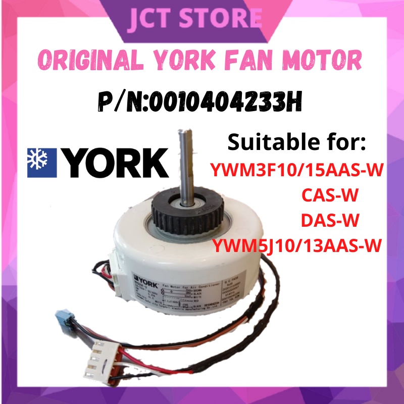 Original YORK Fan Motor/ Part No00H10404233H (5140695) Shopee Malaysia
