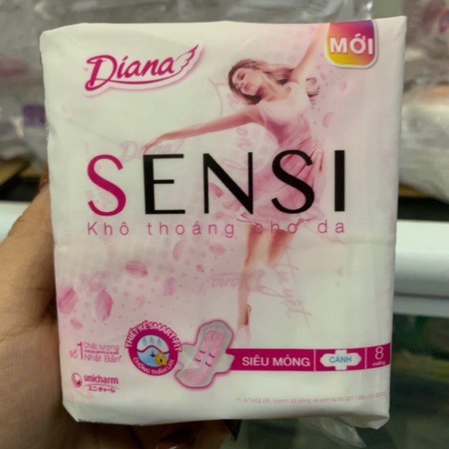 New Model Diana Sensi sanitary napkins for sensitive skin with wings 8 ...