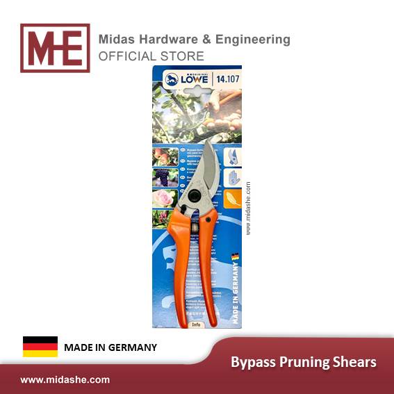 [READY STOCK] LOWE 14.107 19CM GARDEN SECATUER/PRUNERS BYPASS PRUNER (MADE IN