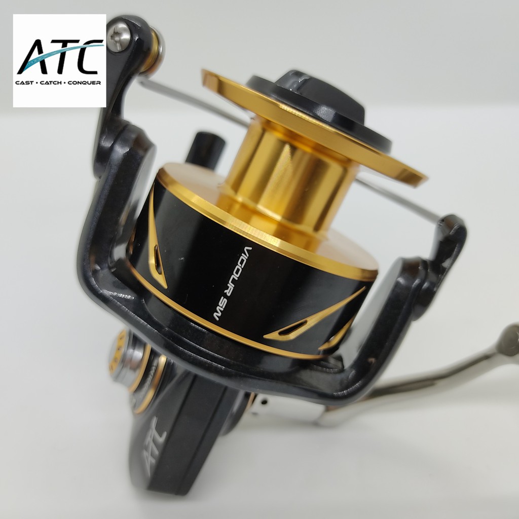 ATC Vigour SW 8000 Spinning Fishing Reel - 10 Bearing Spin Reel