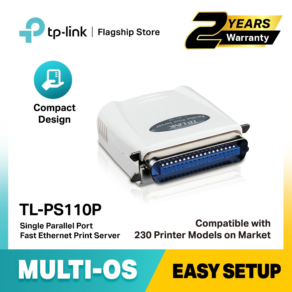TPLink TLPS110P Single Parallel Port Fast Print Server