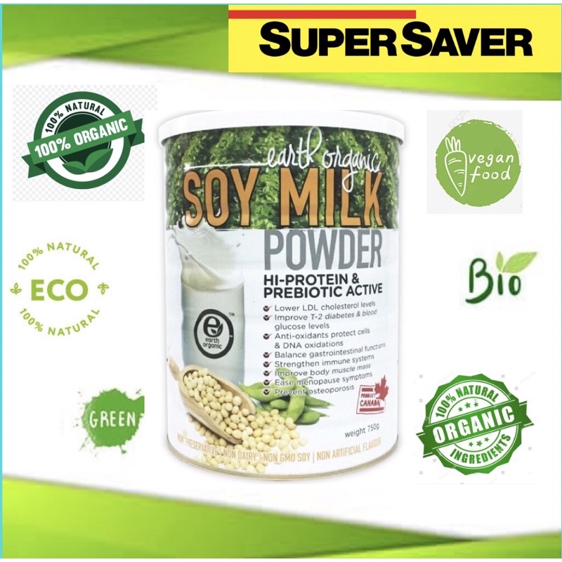 Earth Organic Soy Milk Powder 750g Canada Shopee Malaysia