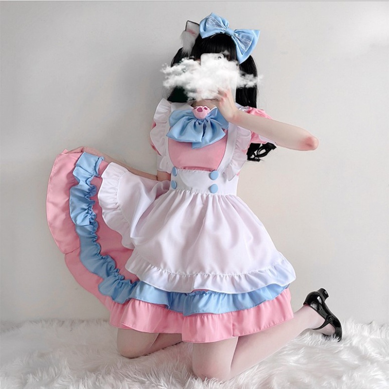 Lolita Uniform Cosplay Dress With Classic French Maid Outfit Design