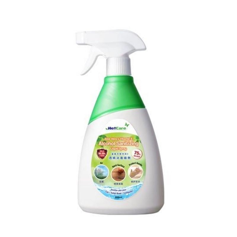 Netcare Alcohol Sanitizing Liquid Spray ( 500ml) | Shopee Malaysia