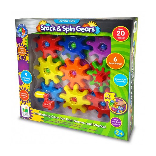 Learning journey stack store and spin gears