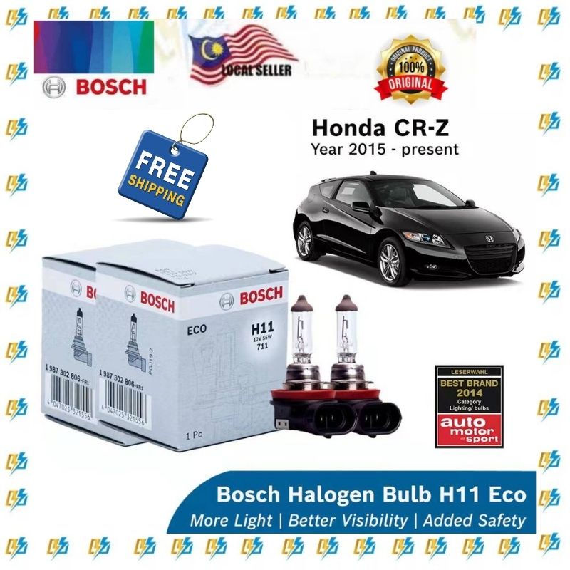 Bosch Headlight Bulb Mentol Kereta For Honda CRZ Year 2015Present H11