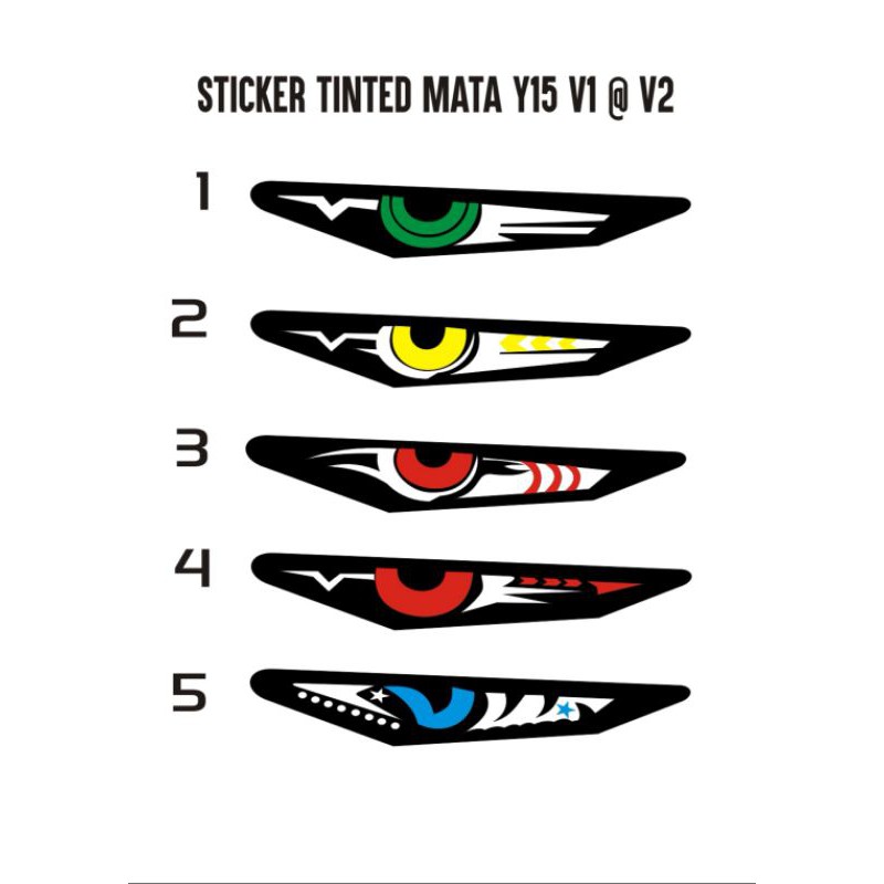 Sticker Tinted Mata y15 V1, V2 | Shopee Malaysia